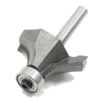 0.25 x 1-inch Bearing Rounding Router Roundover Bit Dual Flute