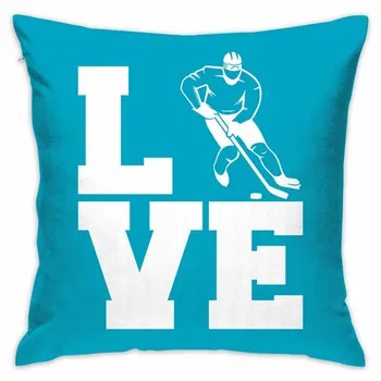 18 X 18 Inch Love Ice Hockey Square Decorative Throw Pillow Cases Cushion Covers for Home, Couch, Sofa, Or Bed,
18 X 18 Inch Love Ice Hockey Square Decorative Throw Pillow Cases Cushion Covers for Home, Couch, Sofa, Or Bed,