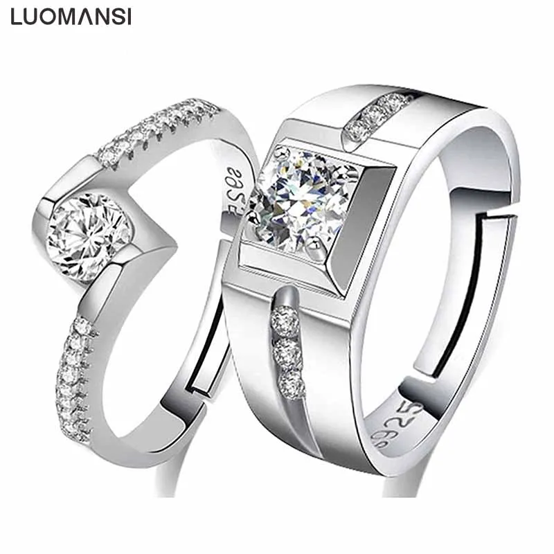 Luomansi Luxury Silver Plated Geometry Copper Rings For Women Men Simple Casual Couple Ring Wedding Ring Lover's Fashion Jewelry
Luomansi Luxury Silver Plated Geometry Copper Rings For Women Men Simple Casual Couple Ring Wedding Ring Lover's Fashion Jewelry