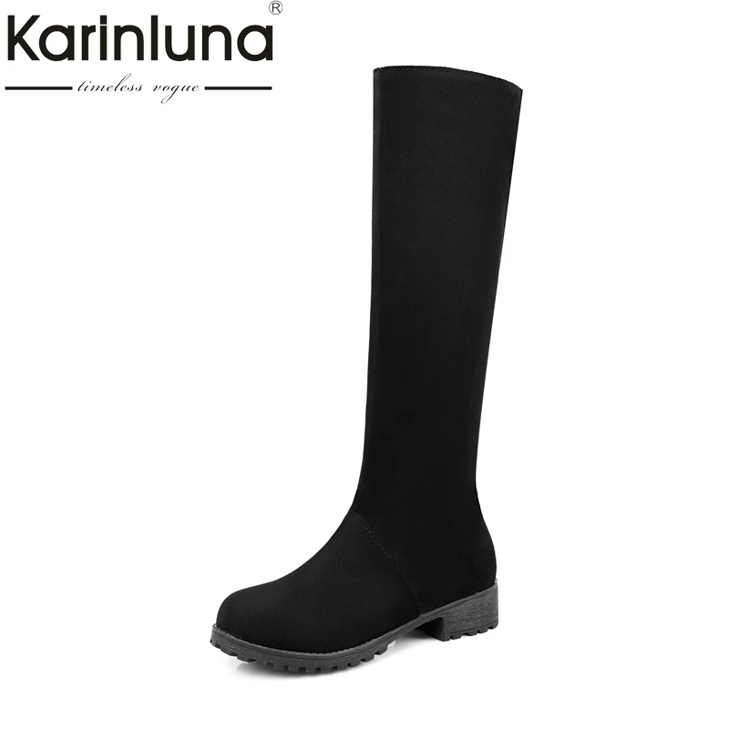 KARINLUNA 2018 plus sizes 34-48 platform BRAND shoes woman knee high boots winter square heels riding boots
KARINLUNA 2018 plus sizes 34-48 platform BRAND shoes woman knee high boots winter square heels riding boots