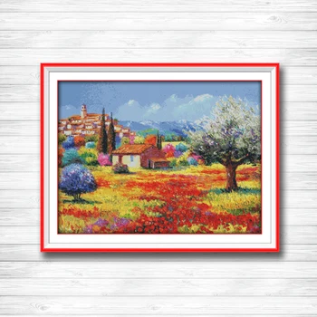 Colorful rural Scenery pastoral painting dmc 14CT 11CT counted cross stitch Needlework Set Embroidery kits chinese cross stitch
Colorful rural Scenery pastoral painting dmc 14CT 11CT counted cross stitch Needlework Set Embroidery kits chinese cross stitch