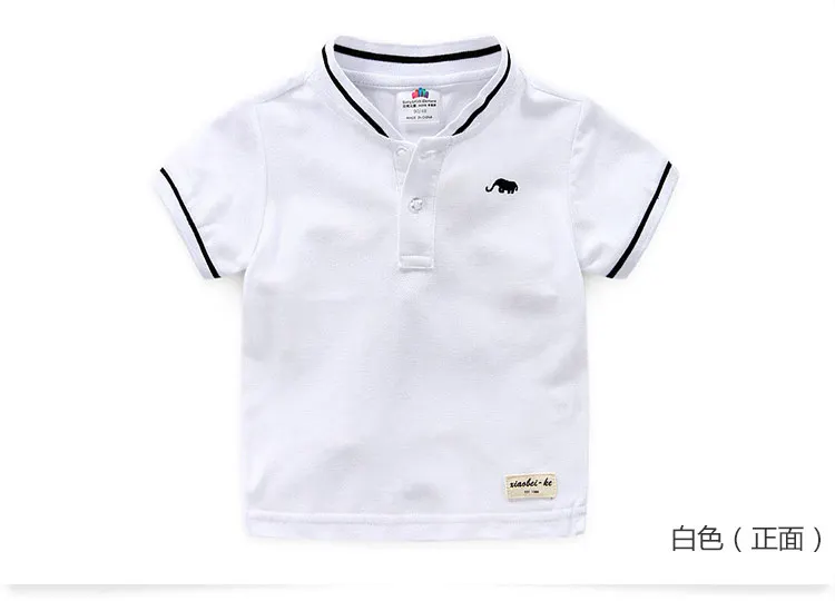 Boys Clothes 2018 Hot Summer Novelty Cotton Cartoon Elephant Print Short Sleeve Mandarin Collar T Shirt Kids Boys (7)