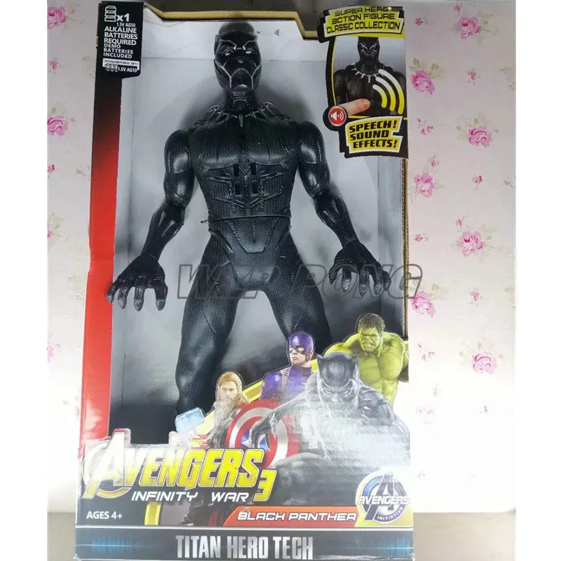 30CM Avengers Infinity War Toys Thanos Iron Man Thor Hulk Doll Sound Lights Joint Movable Action Figure Model Toy for Children
30CM Avengers Infinity War Toys Thanos Iron Man Thor Hulk Doll Sound Lights Joint Movable Action Figure Model Toy for Children