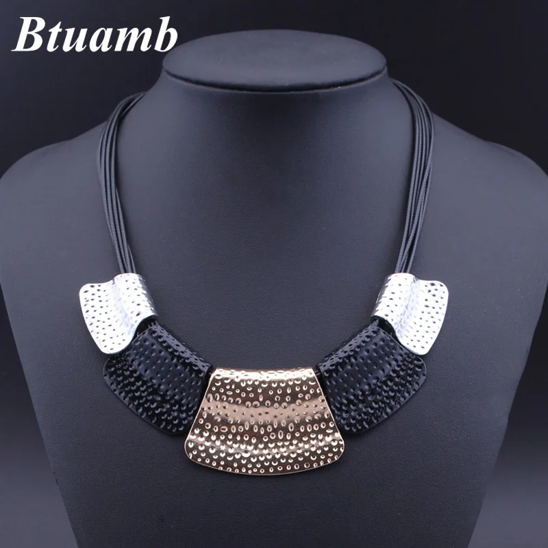 Btuamb New Maxi Colorful Necklaces Punk Black Leather Chain Geometric Statement Necklaces Pendants for Women Party Accessories
Btuamb New Maxi Colorful Necklaces Punk Black Leather Chain Geometric Statement Necklaces Pendants for Women Party Accessories