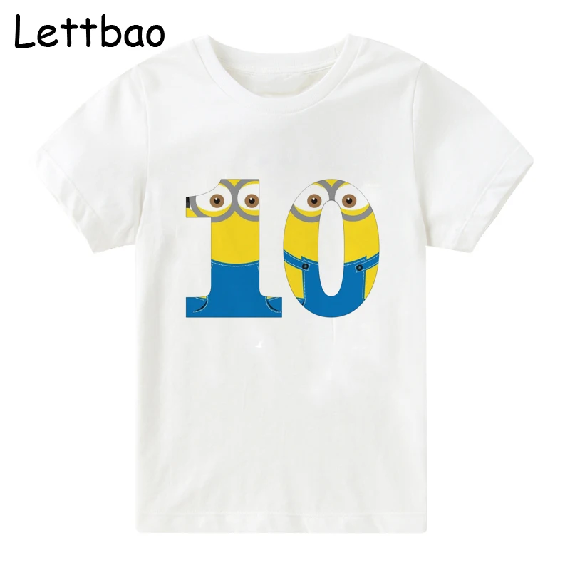 Cute Cartoon Boys T Shirt Kids Clothes Girls 2 To 12 Happy Birthday Number T-shirt Summer 100% Cotton Short Sleeve TShirt Tops
Cute Cartoon Boys T Shirt Kids Clothes Girls 2 To 12 Happy Birthday Number T-shirt Summer 100% Cotton Short Sleeve TShirt Tops