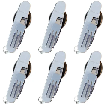 6PCS QingGear Portable 5 in 1 Multitool Folding Utensil Set Tableware Dinnerware Tool Spoon Fork Knife Can Bottle Opener
6PCS QingGear Portable 5 in 1 Multitool Folding Utensil Set Tableware Dinnerware Tool Spoon Fork Knife Can Bottle Opener