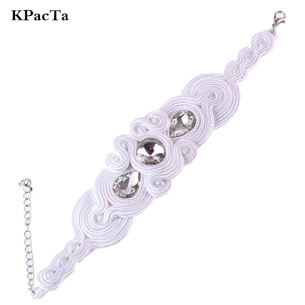 KPACTA Ethnic Style Soutache Weaving Bridal Bracelet Fashion Jewelry Female Crystal decoration Handmade Charm Bracelets Bileklik
KPACTA Ethnic Style Soutache Weaving Bridal Bracelet Fashion Jewelry Female Crystal decoration Handmade Charm Bracelets Bileklik