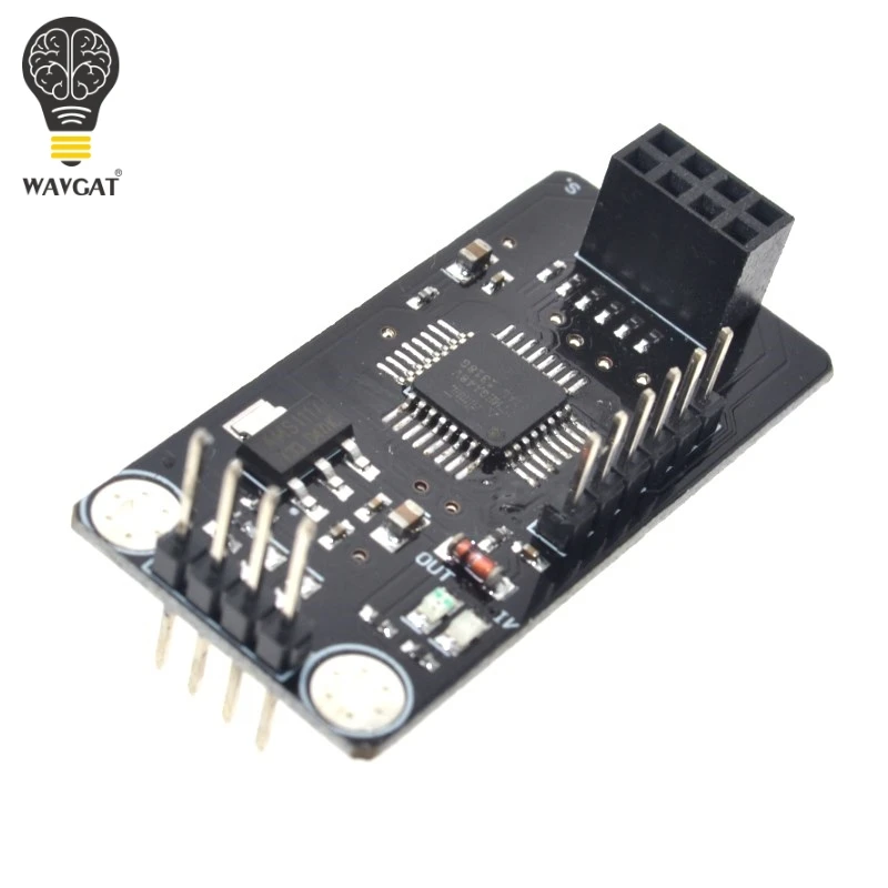 WAVGAT NRF24L01 Socket Adapter plate Board ATMEGA48 wireless Shield module SPI to IIC I2C TWI Interface
WAVGAT NRF24L01 Socket Adapter plate Board ATMEGA48 wireless Shield module SPI to IIC I2C TWI Interface