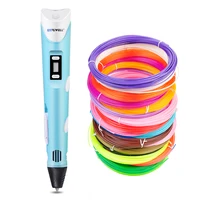 Myriwell 3D pen 2nd generation RP-100B with ABS/PLA filament LCD display screen kid diy printing pen for gift image