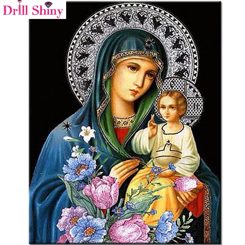 Square diamond embroidery 5d diy magic diamond painting virgin maria Our Lady son religious cross stitch rhinestone decoration
Square diamond embroidery 5d diy magic diamond painting virgin maria Our Lady son religious cross stitch rhinestone decoration