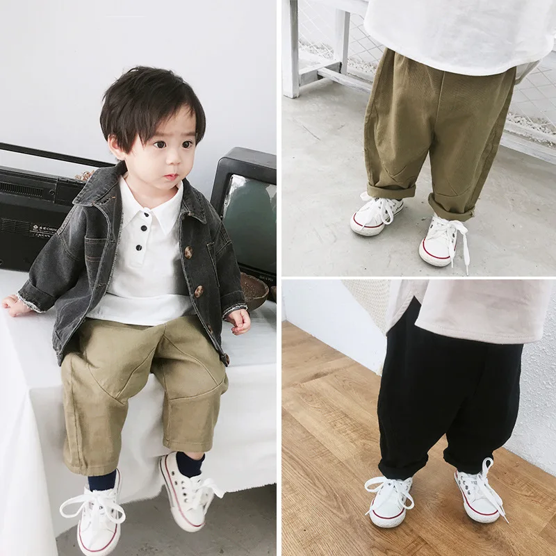 Korean style infant kids cotton patchwork casual pants baby boys loose all-match trousers Autumn clothes
Korean style infant kids cotton patchwork casual pants baby boys loose all-match trousers Autumn clothes