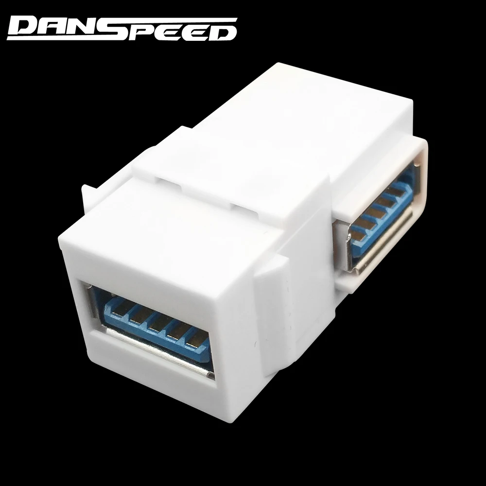 DANSPEED USB 3.0 Connector Keystone Insert Jack Female to Female Adapter Coupler Converter Power Socket L3 White
DANSPEED USB 3.0 Connector Keystone Insert Jack Female to Female Adapter Coupler Converter Power Socket L3 White