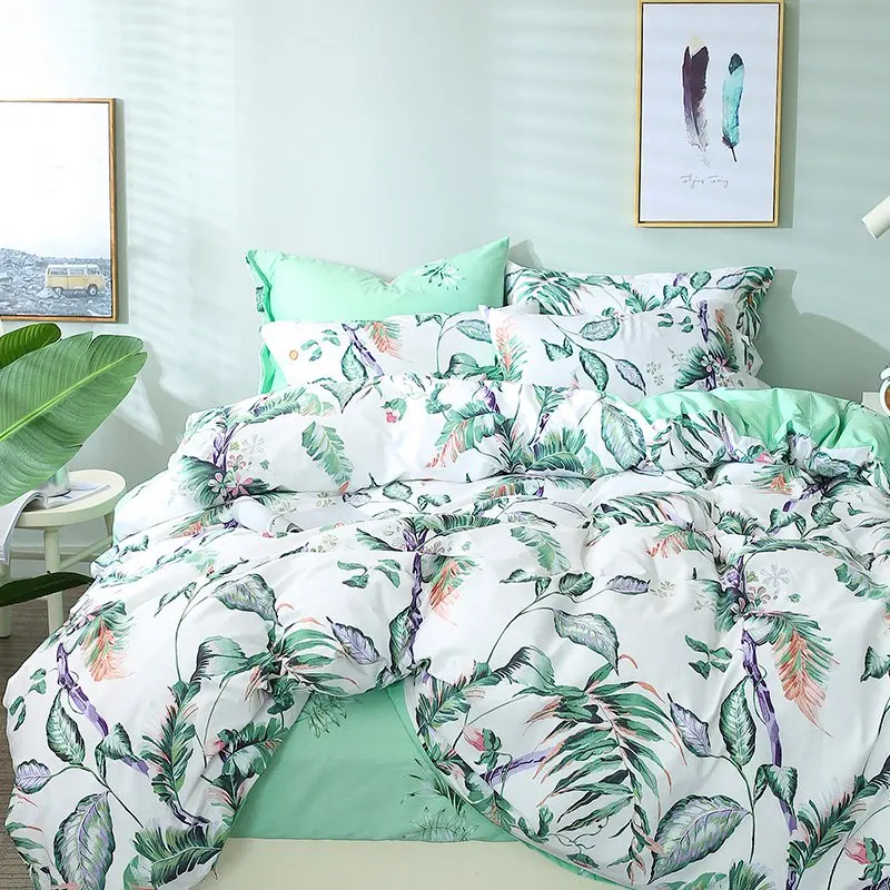 TUTUBIRD white and green leaf print floral bedding set leaves tree bed linen duvet cover adult brief style girls bedspread
TUTUBIRD white and green leaf print floral bedding set leaves tree bed linen duvet cover adult brief style girls bedspread