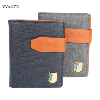 Japanese Anime Attack on Titan PU Leather Short Wallet Credit Card Holder Purse with Metal Scout Legion Survey Corps
Japanese Anime Attack on Titan PU Leather Short Wallet Credit Card Holder Purse with Metal Scout Legion Survey Corps