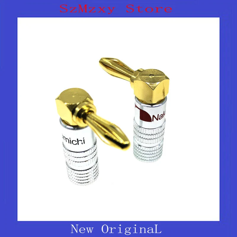 4PAIR=8PCS 4MM Nakamichi Banana Plug Right Angle Speaker Banana Plug Adapter Wire Connector 24K Gold Plated For 
4PAIR=8PCS 4MM Nakamichi Banana Plug Right Angle Speaker Banana Plug Adapter Wire Connector 24K Gold Plated For