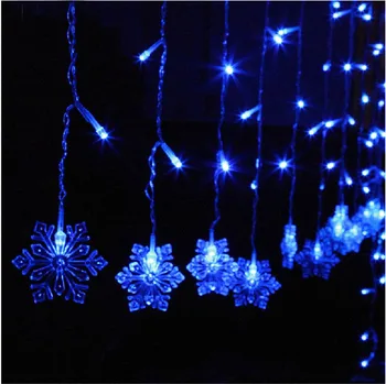 Romantic Snow Shape 4M 20Drop Line 120leds LED Curtain String Light Fairy Led String For Christmas/Window/Party/Birthday
Romantic Snow Shape 4M 20Drop Line 120leds LED Curtain String Light Fairy Led String For Christmas/Window/Party/Birthday