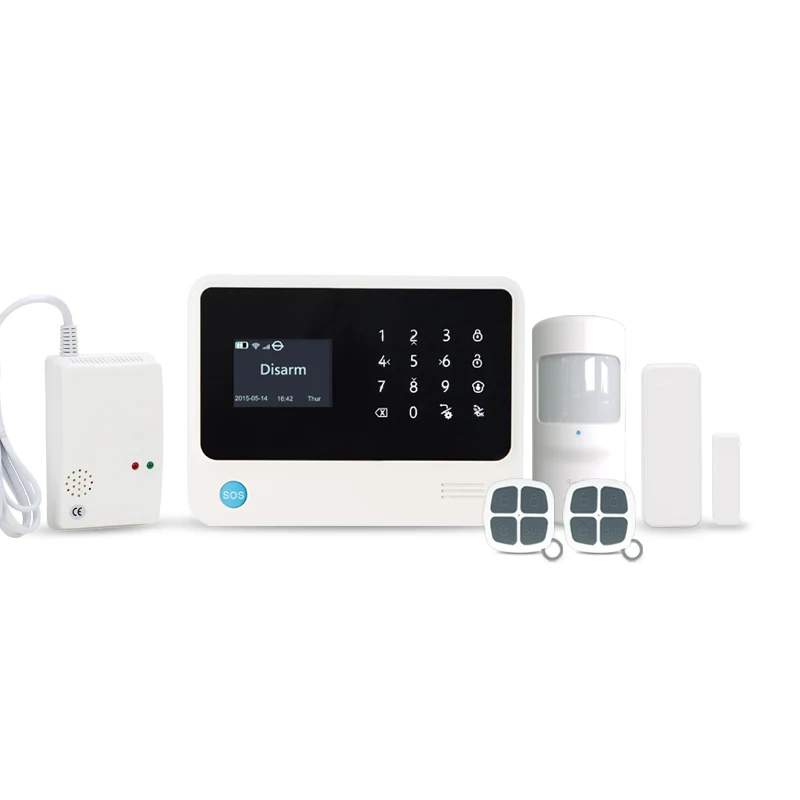 433MHz IOS/Android APP control security alarm system CID central monitor smart home GSM alarm system with Gas detector sensor
433MHz IOS/Android APP control security alarm system CID central monitor smart home GSM alarm system with Gas detector sensor