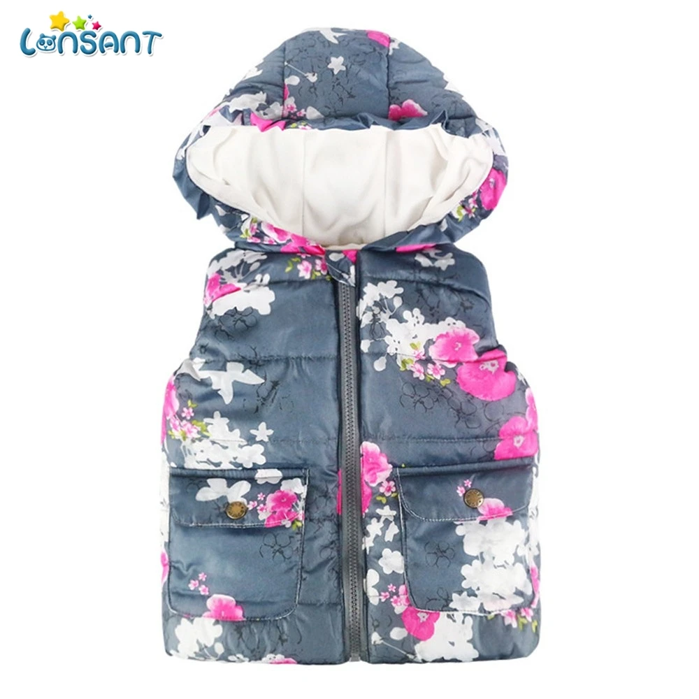 LONSANT Winter baby girl boy clothes Toddler Kids Sleeveless Floral Ruched Hooded Warm Waistcoat Zipper vest warm cotton jacket
LONSANT Winter baby girl boy clothes Toddler Kids Sleeveless Floral Ruched Hooded Warm Waistcoat Zipper vest warm cotton jacket