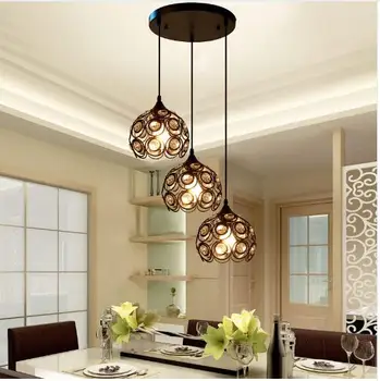 American-style chandeliers restaurant bar table porch corridor balcony lamps Nordic creative three iron crystal lamp LED lamps
American-style chandeliers restaurant bar table porch corridor balcony lamps Nordic creative three iron crystal lamp LED lamps