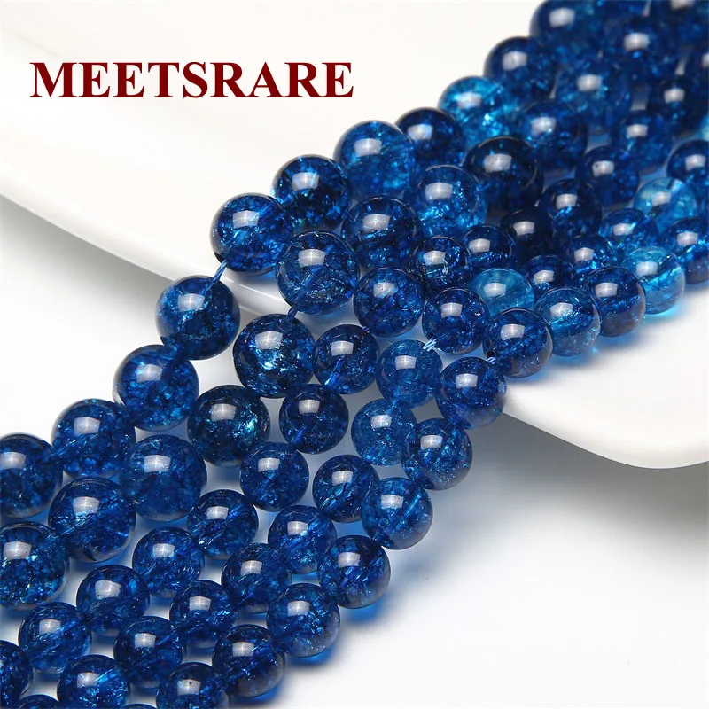 High quality natural stone Blue snow broken crystal round beads size 6mm 8mm 10mm 12mm choose DIY Jewelry
High quality natural stone Blue snow broken crystal round beads size 6mm 8mm 10mm 12mm choose DIY Jewelry