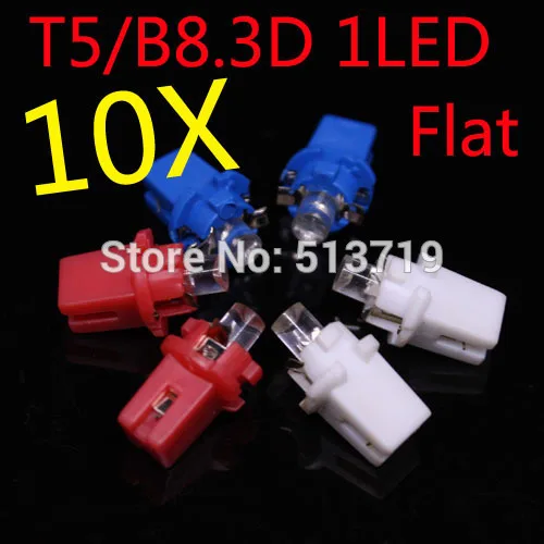10X 12V Auto T5 B8.3D LED Flat Dashboard Speedometer Light Bulb Car LED B8.3 Instrument Panel Light map Lamp Packing Car Styling
10X 12V Auto T5 B8.3D LED Flat Dashboard Speedometer Light Bulb Car LED B8.3 Instrument Panel Light map Lamp Packing Car Styling