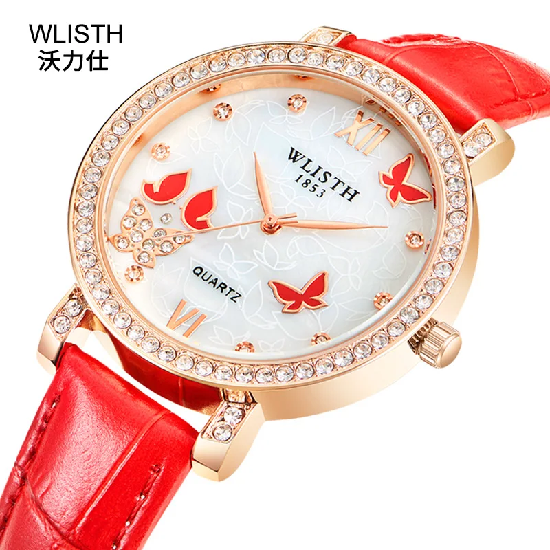 Women's Watch Fashion Business Korean Leather Women's Watch Luxury Diamond Diamond
Women's Watch Fashion Business Korean Leather Women's Watch Luxury Diamond Diamond