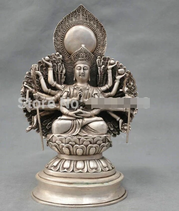 0 10'' China Tibet Silver Bronze Buddhism Earth Store Buddha Bronze Statue
0 10'' China Tibet Silver Bronze Buddhism Earth Store Buddha Bronze Statue