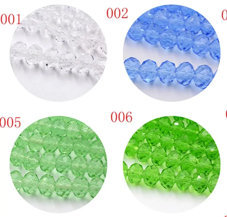 New!! 8MM 70pcs/lot Clear/Transparent Cut Faceted Glass Rondelle Stand Beads Strings Free Shipping Red/Purple/Pink/Blue
New!! 8MM 70pcs/lot Clear/Transparent Cut Faceted Glass Rondelle Stand Beads Strings Free Shipping Red/Purple/Pink/Blue