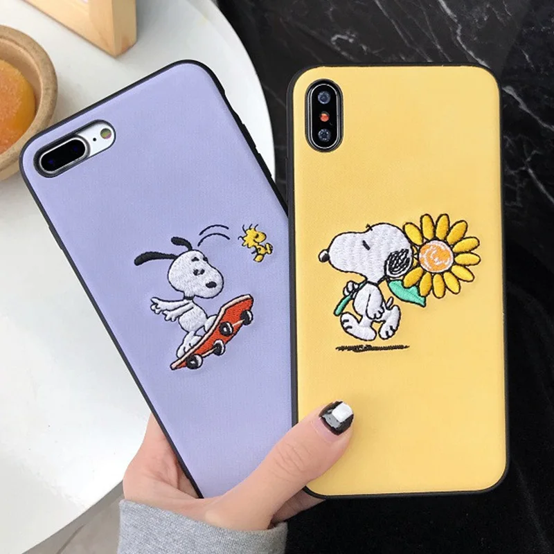 Cartoon Embroidery Case For iPhone 8 8plus 7 7 Plus Phone Cases Cloth For iphone 6 s 6s Plus X XR XS Max Cases Funda Capinha
Cartoon Embroidery Case For iPhone 8 8plus 7 7 Plus Phone Cases Cloth For iphone 6 s 6s Plus X XR XS Max Cases Funda Capinha