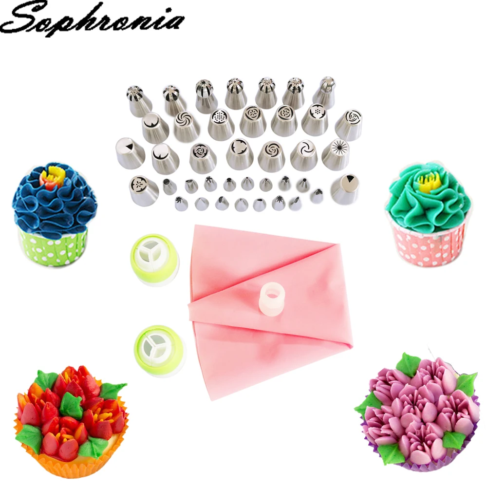 Sophronia 43PCS Decorating Nozzles Cake Decorating Tips Set Pastry Stainless Steel for Cake Fondant Cupcake DecorationCSS017
Sophronia 43PCS Decorating Nozzles Cake Decorating Tips Set Pastry Stainless Steel for Cake Fondant Cupcake DecorationCSS017
