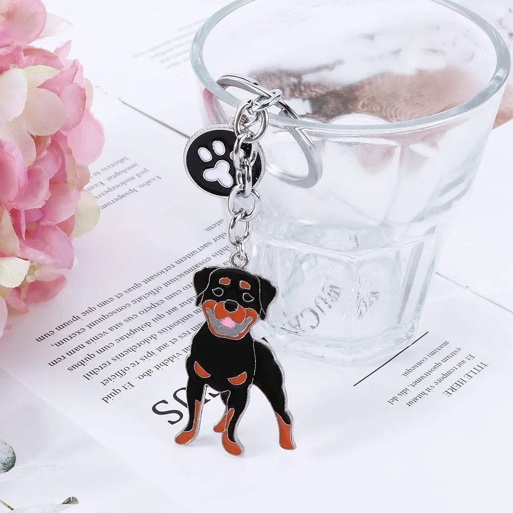 Rottweiler Dog Shape pendant key chains for men women silver color alloy metal bag charm male female car keychain key ring holde
Rottweiler Dog Shape pendant key chains for men women silver color alloy metal bag charm male female car keychain key ring holde