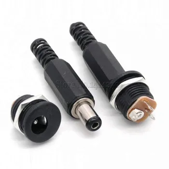 DC Connector 5.5*2.1 5.5x2.1mm DC Power Connector Male Female Total 4Pcs( male 2pcs+ female 2pcs) DC-022 Power Socket Plug Jack
DC Connector 5.5*2.1 5.5x2.1mm DC Power Connector Male Female Total 4Pcs( male 2pcs+ female 2pcs) DC-022 Power Socket Plug Jack