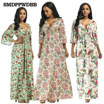 Maternity Dresses Print Floral Loose plus size Beach Dress Women Sexy V-Neck Vintage Long Maxi Dress Summer 3XL
Maternity Dresses Print Floral Loose plus size Beach Dress Women Sexy V-Neck Vintage Long Maxi Dress Summer 3XL