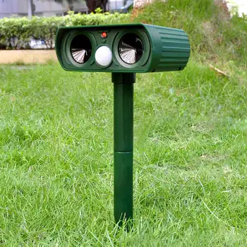 Hot Eco-Friendly Solar Power Ultrasonic IPX4 18-40Khz PIR Pest Animal Repeller Garden Cat Dog Scarer Control For Outdoor
Hot Eco-Friendly Solar Power Ultrasonic IPX4 18-40Khz PIR Pest Animal Repeller Garden Cat Dog Scarer Control For Outdoor