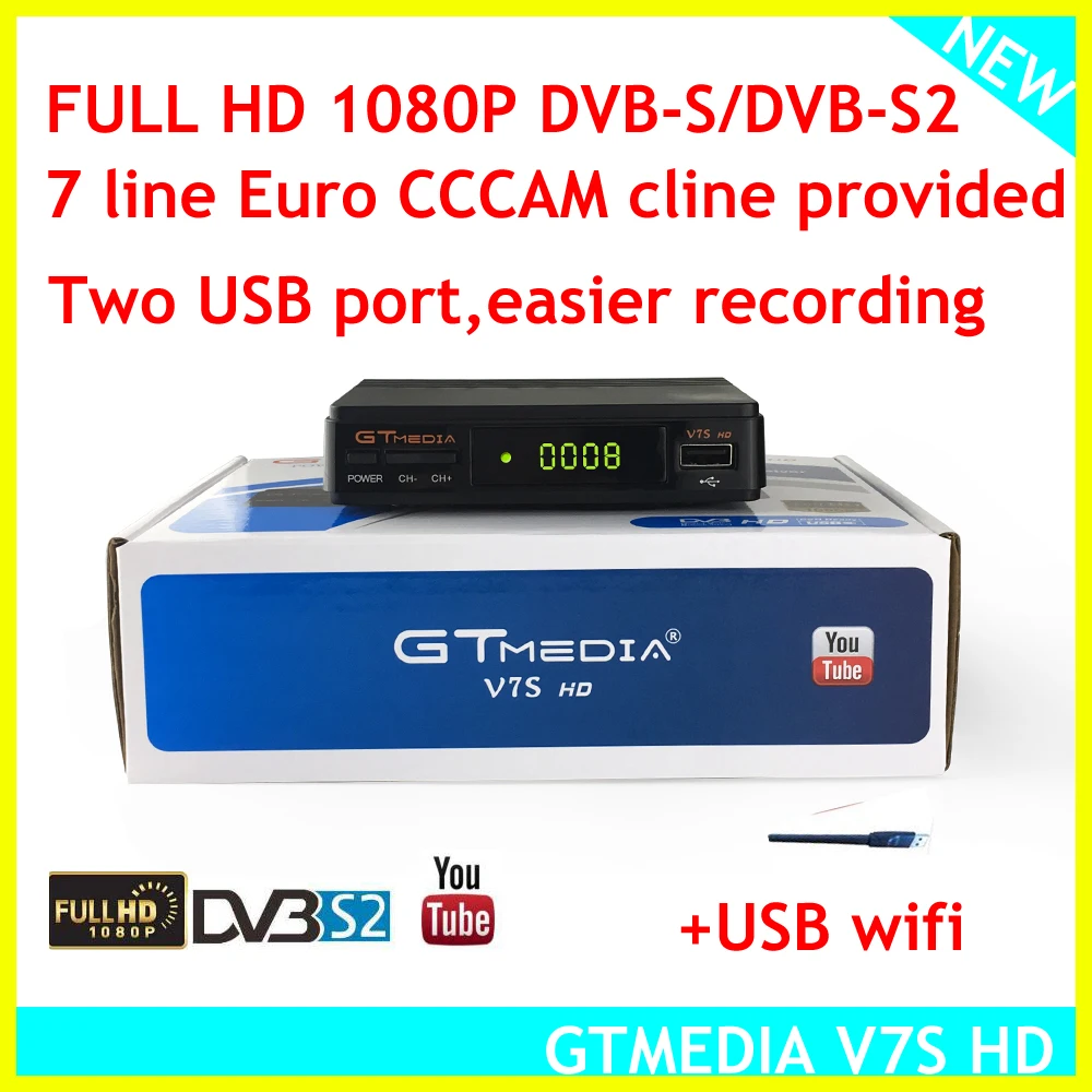 GTMEDIA V7S Satellite Receiver decodificador satelital Support USB wifi to Network and YouTube Youporn Cccam same as freesat v7
GTMEDIA V7S Satellite Receiver decodificador satelital Support USB wifi to Network and YouTube Youporn Cccam same as freesat v7