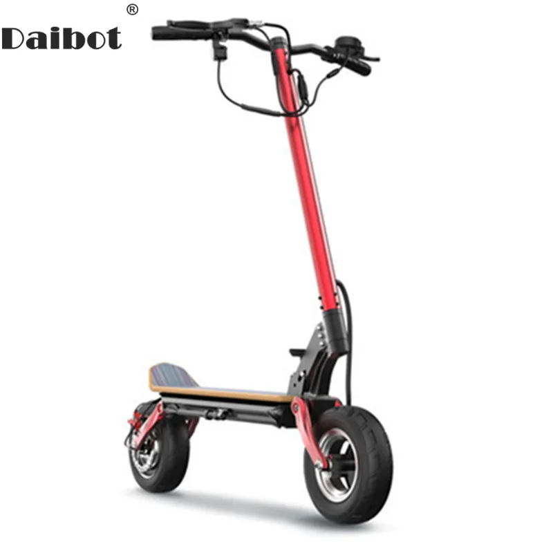 

Daibot Electric Scooter Adults 2 Wheels Electric Scooters 10 Inch Off Road Double Drive 48V 500W Foldable Electric Kick Scooter