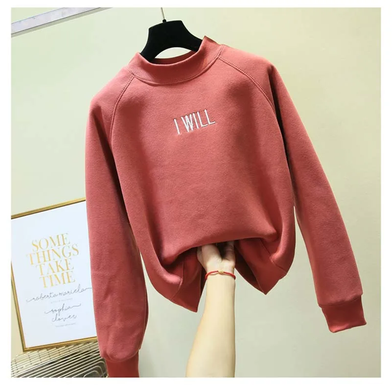 Women Hoodies Sweatshirts letter embroidery Long Sleeve Casual Candy Color Moletom Fleece Harajuku Kawaii Harajuku Pullovers
Women Hoodies Sweatshirts letter embroidery Long Sleeve Casual Candy Color Moletom Fleece Harajuku Kawaii Harajuku Pullovers