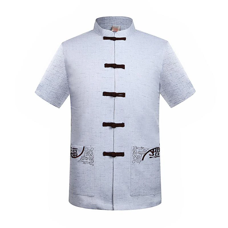 WAEOLSA Men Oriental Tunic Shirts Gray Beige Linen Cotton Blend Tunics Blouses Man Summer Ethnical Shirt Male Flax Blouse 2019
WAEOLSA Men Oriental Tunic Shirts Gray Beige Linen Cotton Blend Tunics Blouses Man Summer Ethnical Shirt Male Flax Blouse 2019