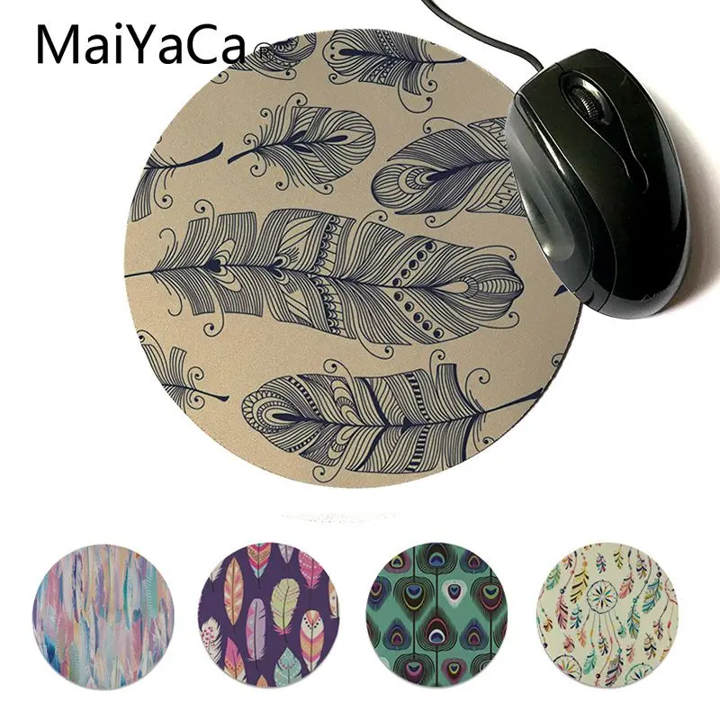MaiYaCa New Design Dream Catcher Feather Pattern Durable Rubber Mouse Mat Pad 3D Printing Durable Notebook Round mouse pad
MaiYaCa New Design Dream Catcher Feather Pattern Durable Rubber Mouse Mat Pad 3D Printing Durable Notebook Round mouse pad