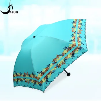 New color coating sun umbrella rain women sun protection UV female parasol double umbrella three folding Korea style paraguas
New color coating sun umbrella rain women sun protection UV female parasol double umbrella three folding Korea style paraguas