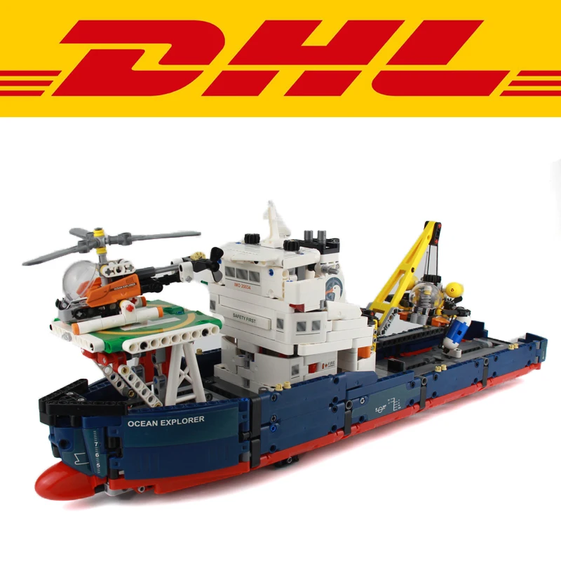 2017 New LEPIN 1347Pcs Technic Ocean Explorer Model Building Kits Blocks Bricks Children Toys For Compatible With Gift 42064
2017 New LEPIN 1347Pcs Technic Ocean Explorer Model Building Kits Blocks Bricks Children Toys For Compatible With Gift 42064