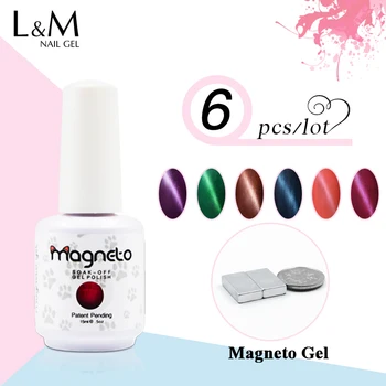 6pcs Magneto Free Shipping Contain magnet Cat Eyes Gel Soak Off Gel Polish Magnetic 48colors for choose
6pcs Magneto Free Shipping Contain magnet Cat Eyes Gel Soak Off Gel Polish Magnetic 48colors for choose