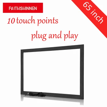 65 inch IR touch frame, multi touch screen frame without glass for 10 touch points 
65 inch IR touch frame, multi touch screen frame without glass for 10 touch points
