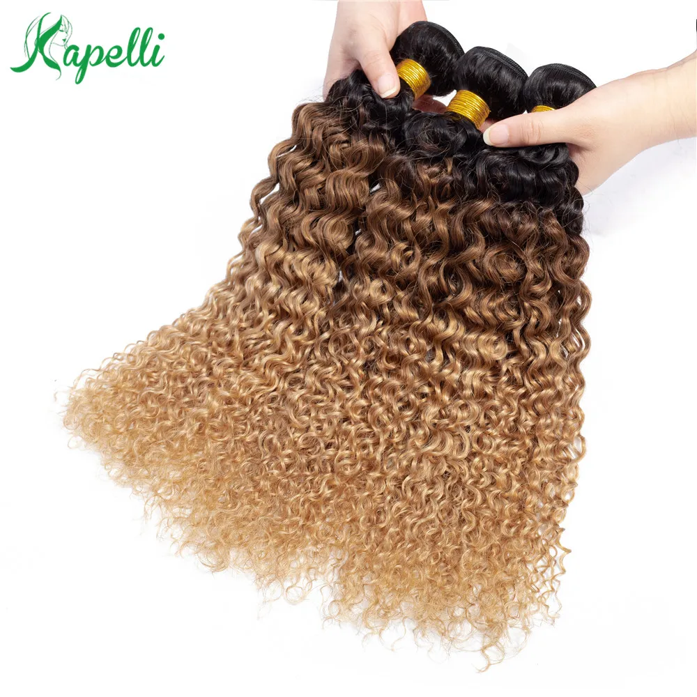 Kinky Curly Human Hair Weave 3/4 Bundles Ombre Natural Color Burmese Hair Extension 1b/30/27 Remy Blonde Bundles
Kinky Curly Human Hair Weave 3/4 Bundles Ombre Natural Color Burmese Hair Extension 1b/30/27 Remy Blonde Bundles
