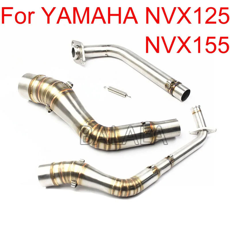 Motorcycle Exhaust Muffler brand new Slip On Full System Stainless Steel Header Pipe Scooter Pit Bike For YAMAHA NVX125 NVX155
Motorcycle Exhaust Muffler brand new Slip On Full System Stainless Steel Header Pipe Scooter Pit Bike For YAMAHA NVX125 NVX155