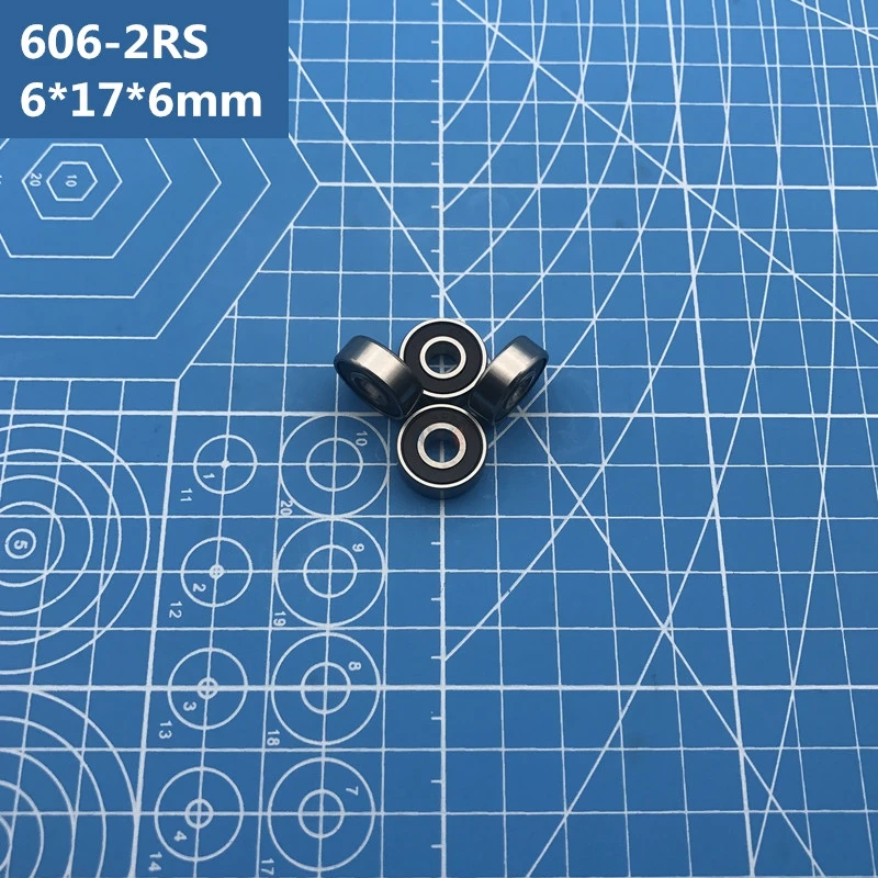 Free Shipping 10pcs ABEC-5 606-2RS (6*17*6 mm) Miniature Black Sealed 606RS Deep Groove Ball Bearings 606 2RS
Free Shipping 10pcs ABEC-5 606-2RS (6*17*6 mm) Miniature Black Sealed 606RS Deep Groove Ball Bearings 606 2RS