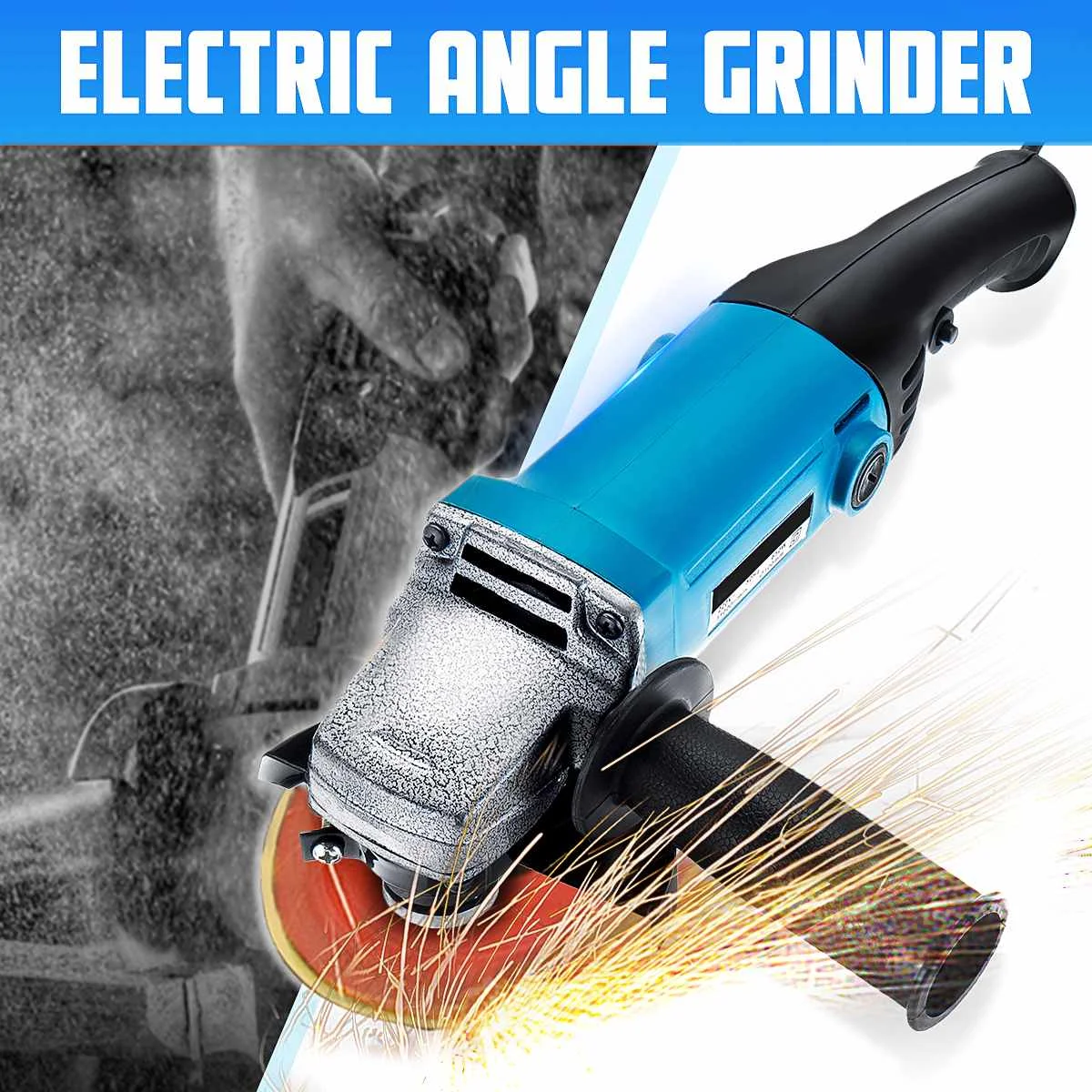 650W 220V 11000RPM Electric Angle Grinder 100mm Grinding Machine Metal + Plastic Cutting Tool Adjustable Anti-explosion Shield
650W 220V 11000RPM Electric Angle Grinder 100mm Grinding Machine Metal + Plastic Cutting Tool Adjustable Anti-explosion Shield