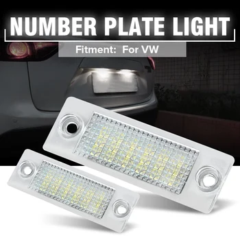 2pcs 12V 18 LEDs Car LED License Number Plate Lights Lamp For VW Transporter T5 Caddy Touran Golf Passat
2pcs 12V 18 LEDs Car LED License Number Plate Lights Lamp For VW Transporter T5 Caddy Touran Golf Passat