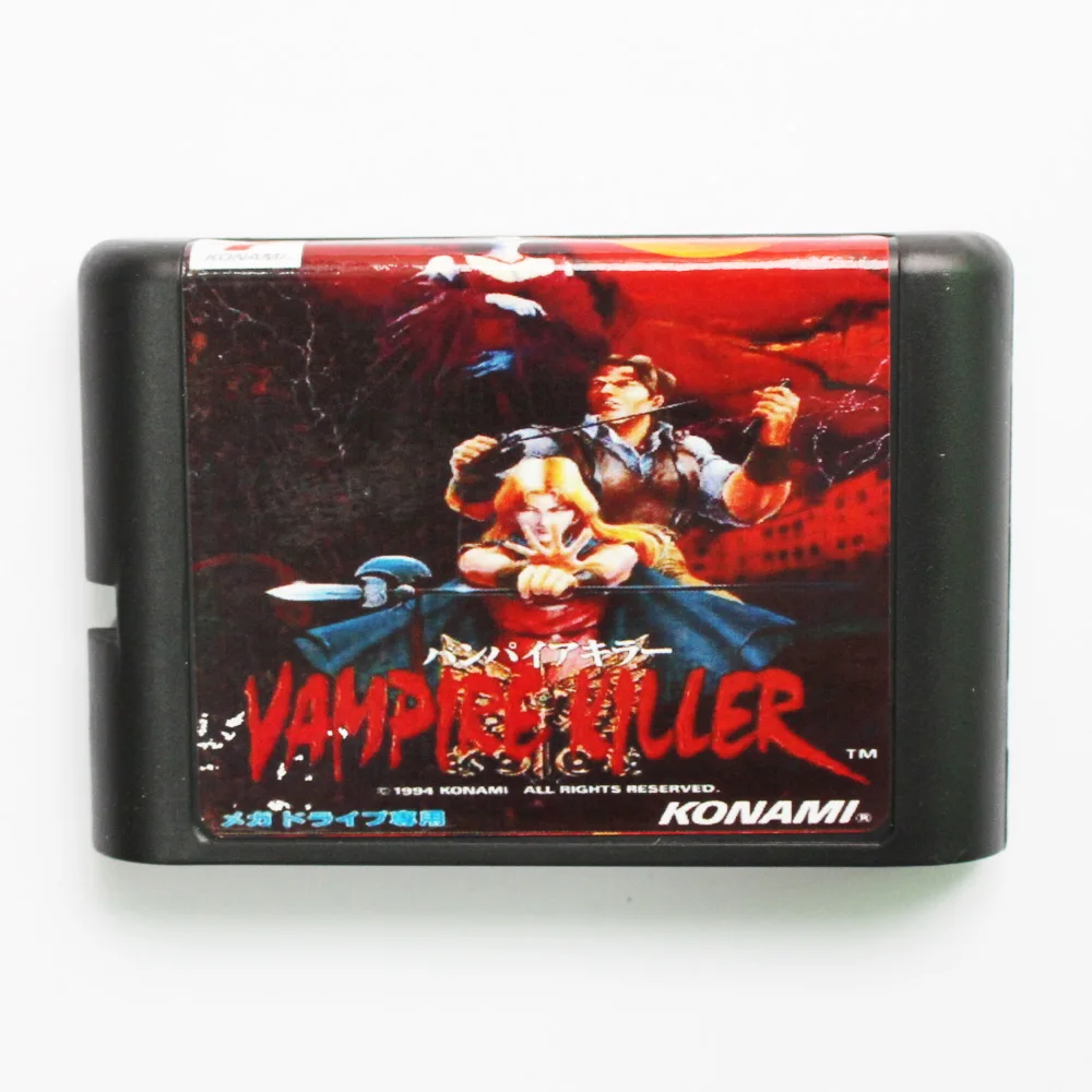 Vampire Killer Game Cartridge Newest 16 bit Game Card For Sega Mega Drive / Genesis System
Vampire Killer Game Cartridge Newest 16 bit Game Card For Sega Mega Drive / Genesis System