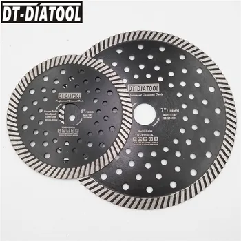 DT-DIATOOL 2pcs Dia 125+180mm Diamond Blades Narrow Turbo Multi Hole Saw Blade for Granite Marble Cutting Disc Bore 22.23mm 
DT-DIATOOL 2pcs Dia 125+180mm Diamond Blades Narrow Turbo Multi Hole Saw Blade for Granite Marble Cutting Disc Bore 22.23mm